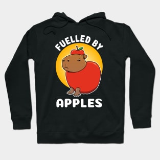 Fuelled by apples Capybara cartoon Hoodie